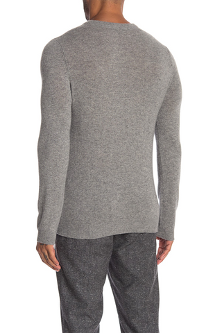 Long-Sleeved V-Necked Cashmere Sweater in 3 Colours