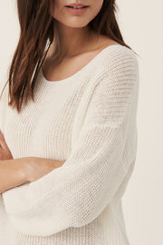 Cetrona Linen-Knit Sweater Four Colours