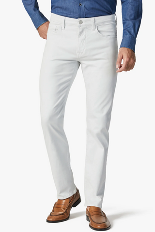 Cool Tapered-Legged Jeans in Stone Twill