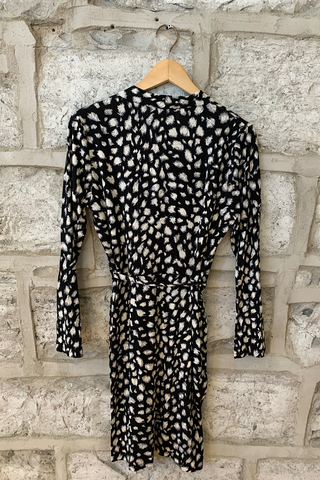 Brenda Beddome Long-Sleeved Faux Wrap Dress