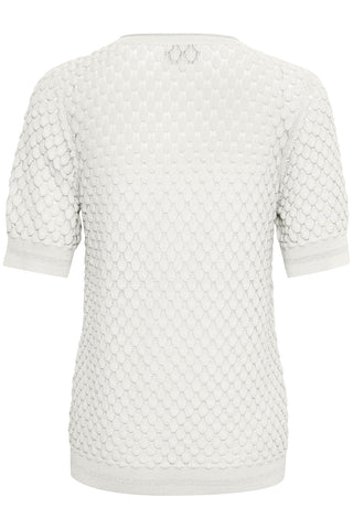 Urd Short-Sleeved Knitted Pullover Spring Gardenia