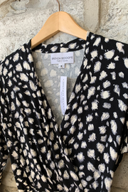 Brenda Beddome Long-Sleeved Faux Wrap Dress