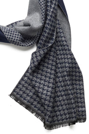 Bugatti Scarf in Navy Multi Pattern Print