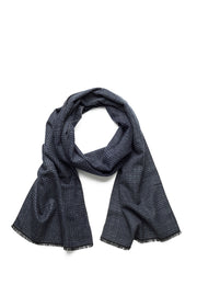 Bugatti Scarf in Neutral Plaid
