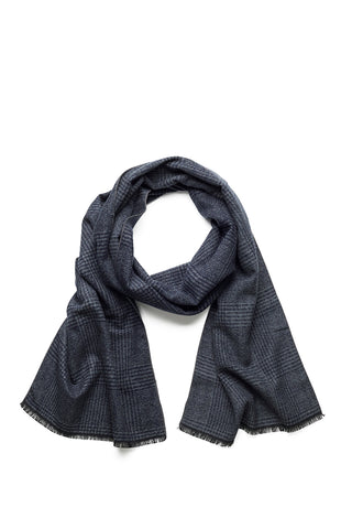 Bugatti Scarf in Neutral Plaid