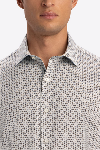 OohCotton Tech Short Sleeved Shirt in Platinum
