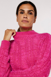 Apricot Fuzzy Pink Sweater