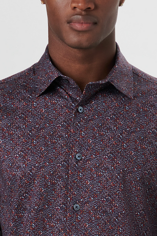 Bugatchi James Mosaic Print