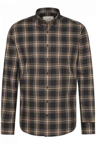 Brown Long Sleeve Plaid Flannel