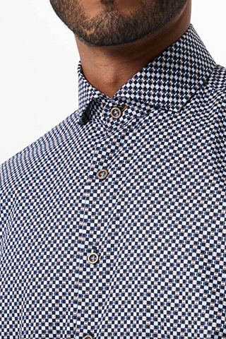 Bugatti Sports Shirt with Graphic Print