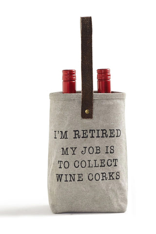 Wine Tote for 2 Bottles - Cork it up