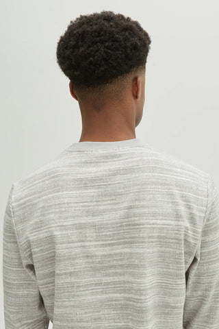 Long Sleeved Rib Crew Neck Sweatshirt