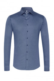 Long-Sleeved Jersey Knit Sport Shirt in 8 Colours