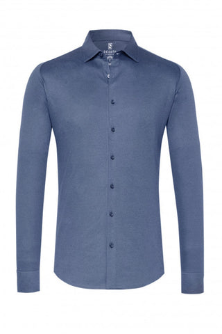 Long-Sleeved Jersey Knit Sport Shirt in 8 Colours