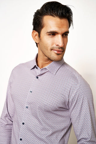 Long-Sleeved Sport Shirt in 2 Patterns