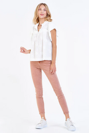 Siena Blouse in Pearled Ivory