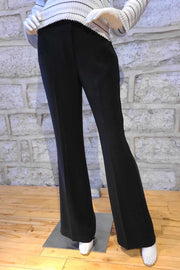 Wide-Leg Dress Pant Black