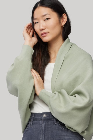 Soia & Kyo Fei Knitted Cardigan with Rib Cuffs in 6 Colors