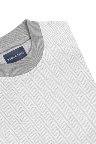 Stone Rose's Herringbone Knit Sweatshirt