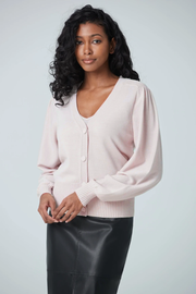 Ribbed Cardigan with Puffed Sleeves in 3 colours