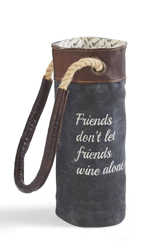 Wine Tote for 1 Bottle - Friends