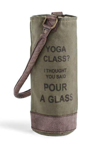 Wine Tote for 1 Bottle - Yoga