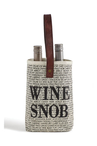 Wine Tote for 2 Bottles - Wine Snob