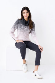 Marble Cowl Neck Gradient Sweater in 2 Colors