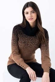 Marble Cowl Neck Gradient Sweater in 2 Colors