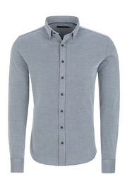 Long-Sleeved, Modal-Knit Shirt Berry or Blue