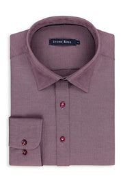 Long-Sleeved, Modal-Knit Shirt Berry or Blue