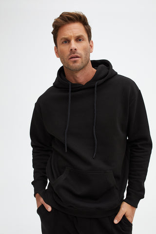 Long Sleeve Knit Solid Fleece Hoodie