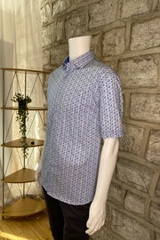 Short Sleeve Modango Sport Shirt in Light Blue