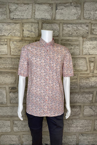 Short Sleeve Modango Sport Shirt in Orange