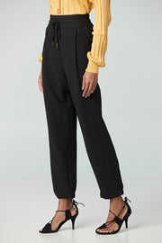 Chic Soft Crepe Jogger with Elastic Waist