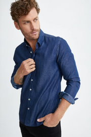 Indigo Tencel Demin Shirt