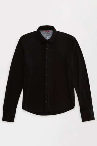 Long Sleeve Knit Solid Jersey Fleece