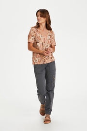 Lulla Top Rose Brown