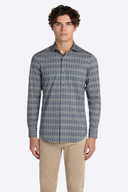 Bugatchi Ooh Cotton Tech Long Sleeve Shirt