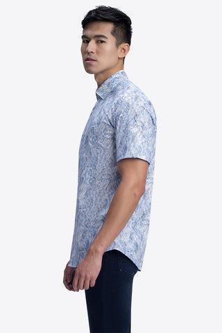 Orson Classic Fit Casual Shirt in Classic Blue