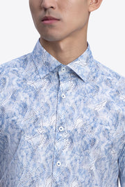 Orson Classic Fit Casual Shirt in Classic Blue