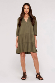 3/4 Sleeve Shift Dress
