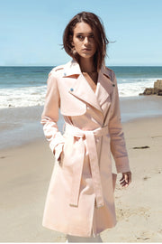 Athena Knee-Length Trench Coat with Belt Ballet