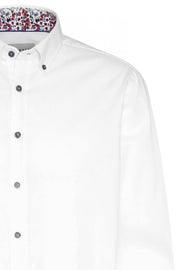 Long-Sleeved, Button-Down Sport Shirt White