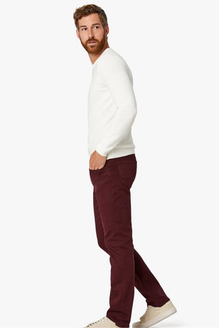 Cool Slim-Legged Pants Burgundy Comfort