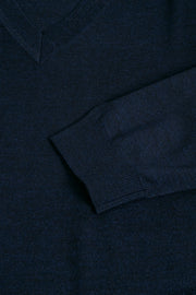 Viggo Long-Sleeved, V-Neck Sweater Black or Navy