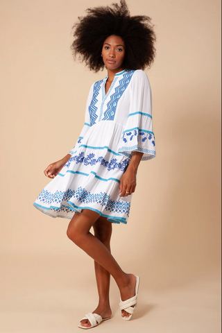 Taliah Embroidered Dress