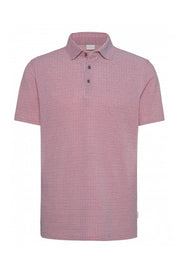 Short-Sleeved Polo in Geometric Print