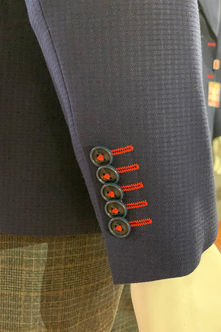 Saturn Sportcoat in a Navy Microcheck