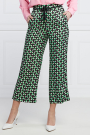 Marus Pant in Emerald Print